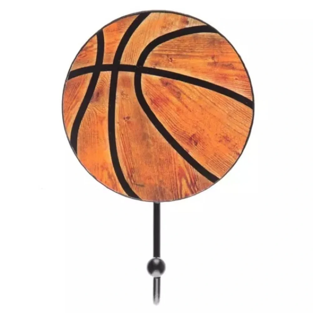 (2) Basketball Wood Wall Hook